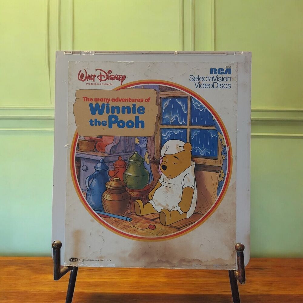 Winnie The Pooh - Vtg CED VideoDisc Walt Disney Productions RCA 1982